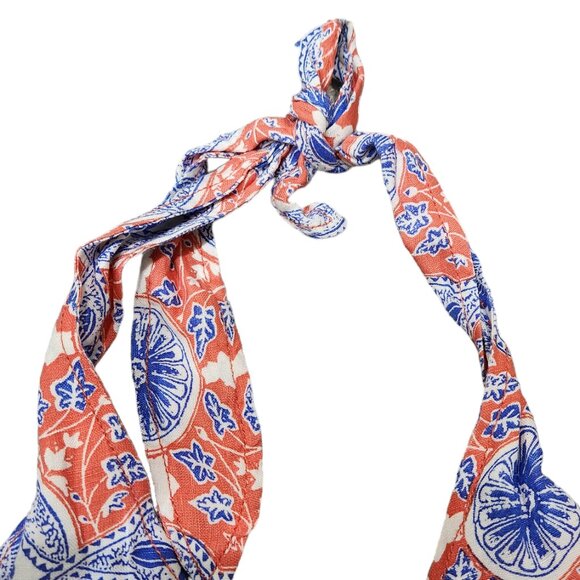 Anthropologie Maeve Halter Slim Mini Dress Bottom Print V-Neck Size XS - Picture 8 of 12